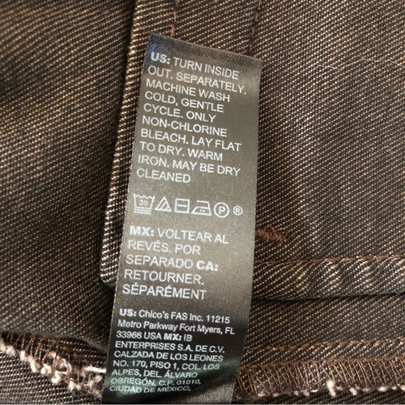 ⭐️NEW⭐️White House Black Market (WHBM) Zebra Print Denim Jacket - Picture 8 of 8